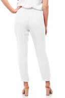 Stella White Satin Joggers back