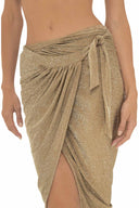 Milonga Sparkly Gold Skirt detail