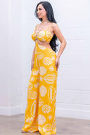 Yellow Shell Jumpsuit side