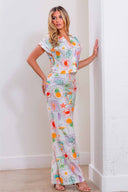 Beach Vibes Print Pants Set side