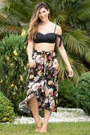Garotas Flores Printed Skirt