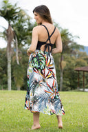 Garotas Hojas Printed Coverup Skirt back