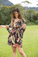 Garotas Hojas Printed Coverup Dress