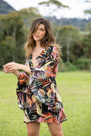 Garotas Hojas Printed Coverup Dress side