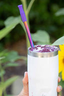 Rainbow Stainless Steel Straw set lifestyle
