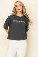 Charcoal Choose Kindness Crop Top