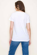 White Living My Best Life Graphic Top back