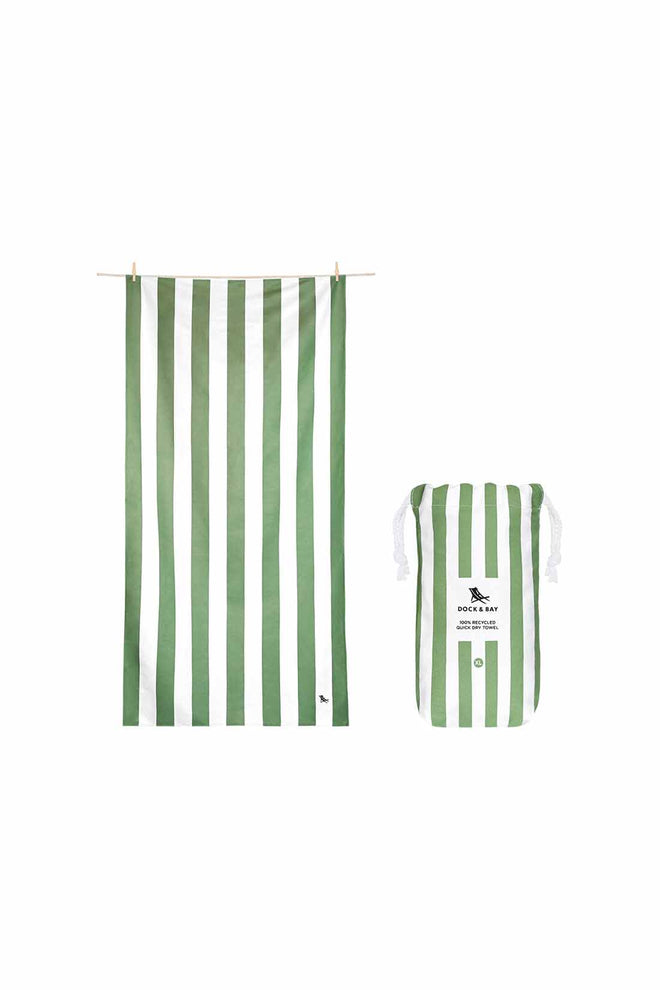 Dock and Bay Cabana Cayman Olive XL Towel