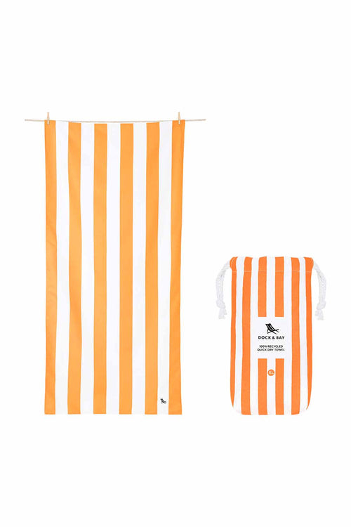 Dock and Bay Cabana Ipanema Orange XL Towel