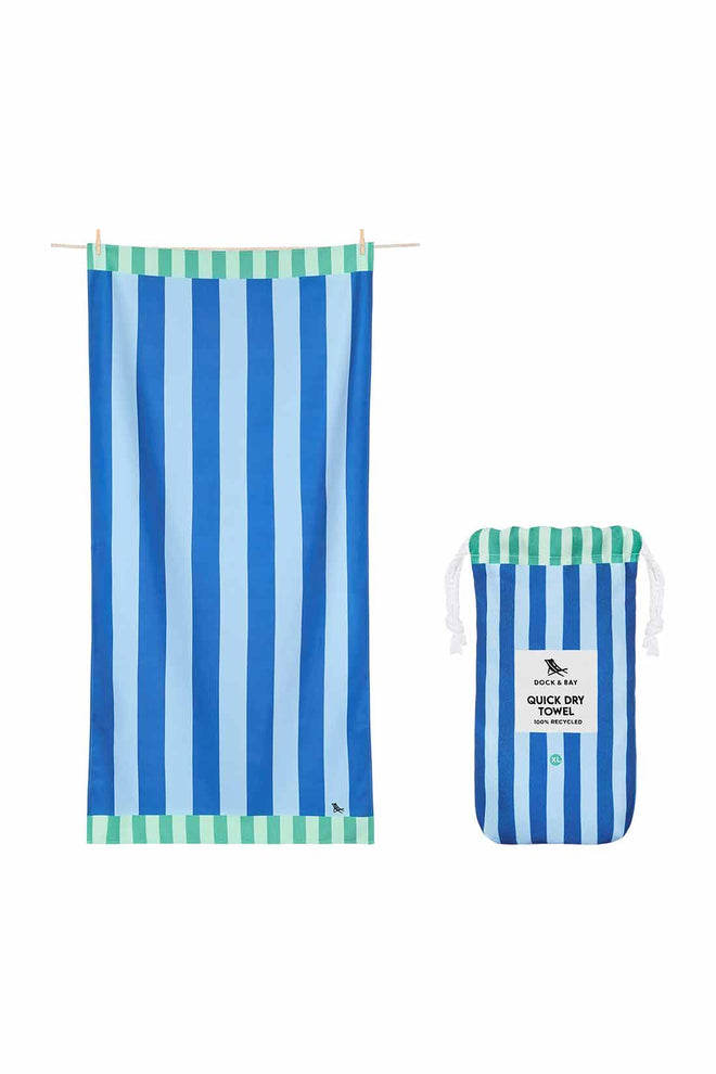 Dock and Bay Blue Sky XL Towel open