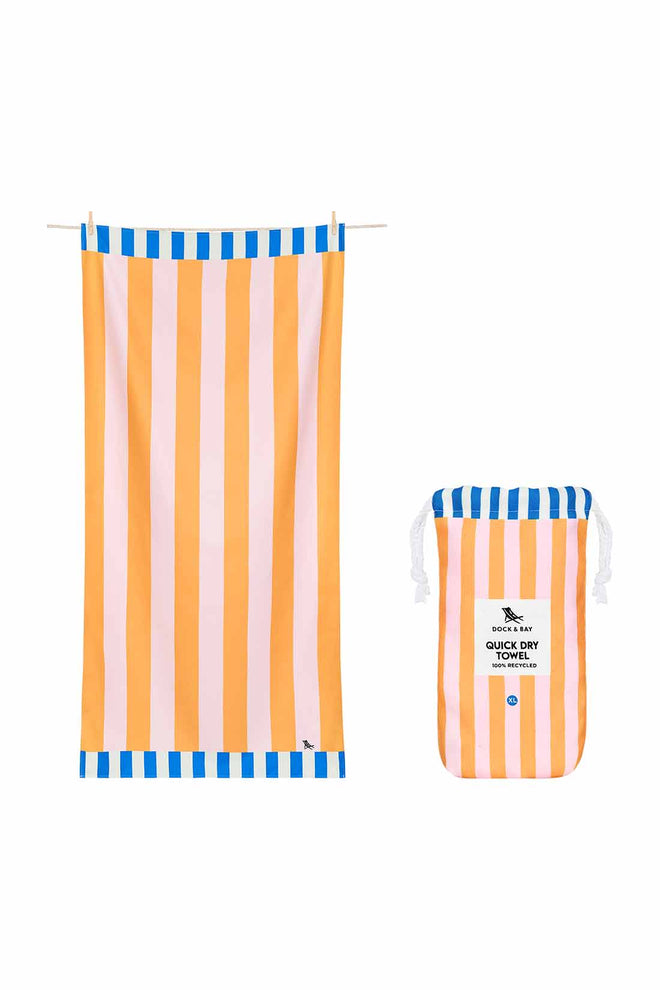 Dock and Bay Mellow Yellow XL Towel open