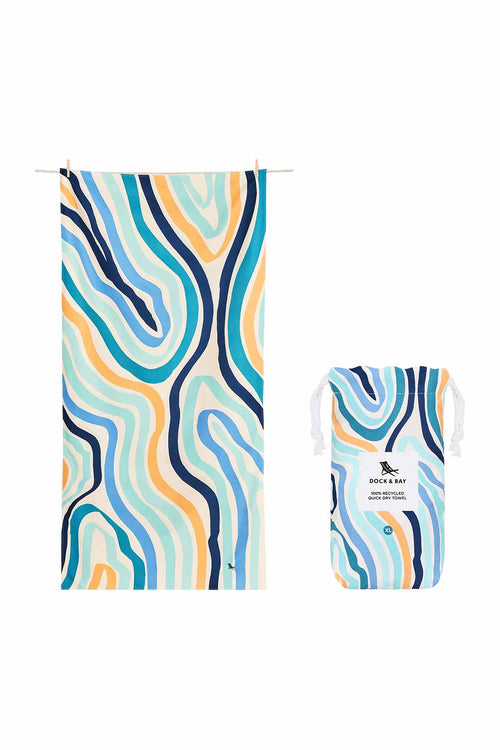 Dock and Bay Stripes Go Wild Groovy Dunes XL Towel