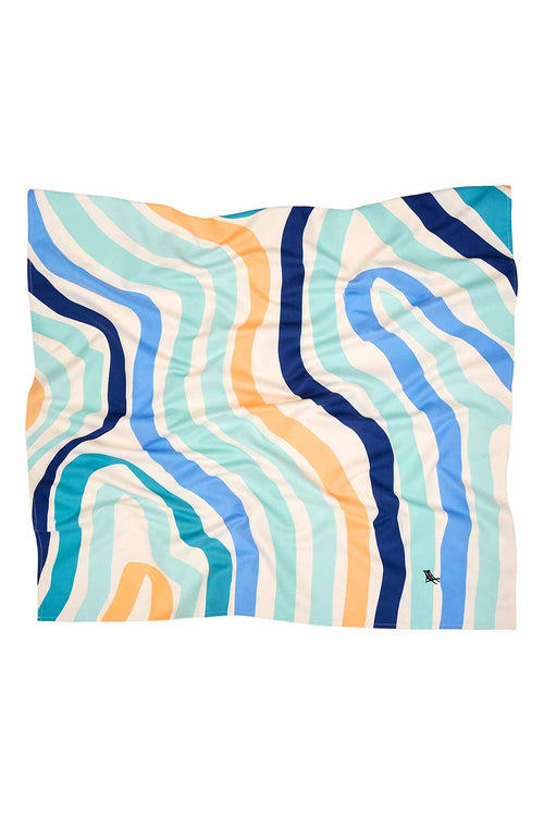 Dock and Bay Stripes Go Wild Groovy Dunes XL Towel fold