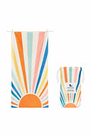 Dock and Bay Stripes Go Wild Rising Sun XL Towel