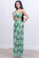 Green Palms Jumpsuit side