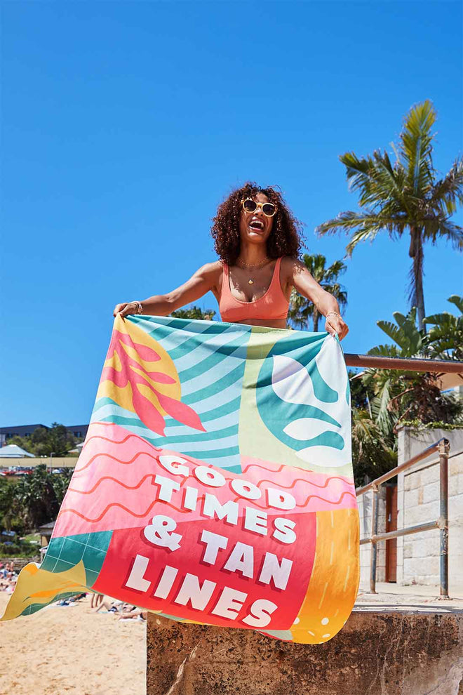 Dock and Bay Good Times Tan Lines XL Towel lifestyle