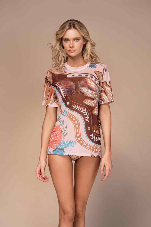 Ola Azul Tiff Fiorentina T Shirt front