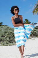 Dock and Bay Cabana Tulum Blue XL Towel lifestyle