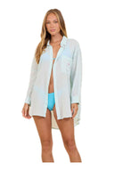 Clear Water Blue Cotton Shirt
