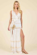 Gold Dust Stripe Maxi Dress