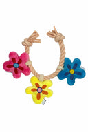 Life is Good Three Daisies Rope Dog Toy