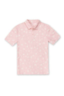 Pink Performance Printed Polo