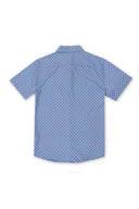 Navy Geometric Performance Shirt back
