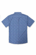 Navy Printed Performance Shirt back
