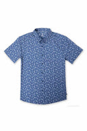 Navy Printed Performance Shirt