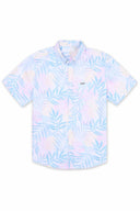 White Blue Printed Shirt
