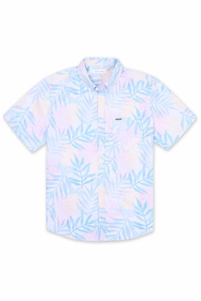 White Blue Printed Shirt