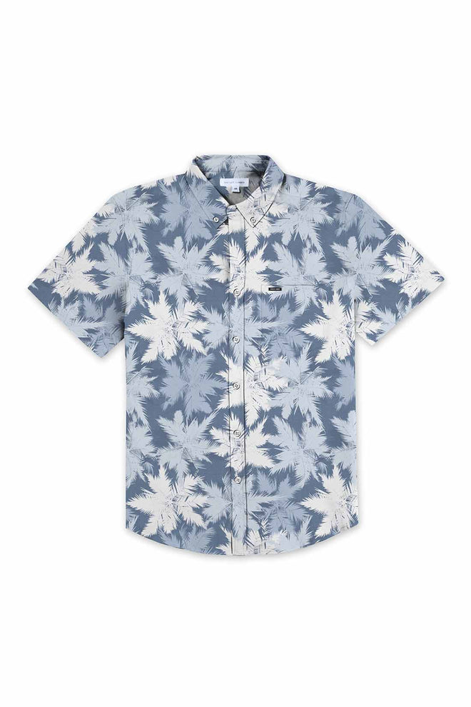 Blue Palms Print Shirt