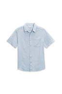 Blue Linen SS Shirt