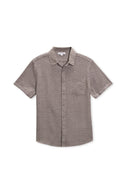 Brown Linen SS Shirt