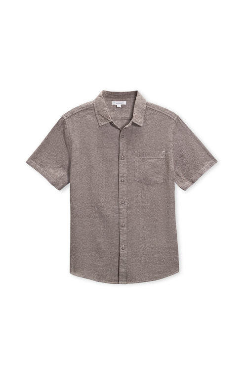 Brown Linen SS Shirt