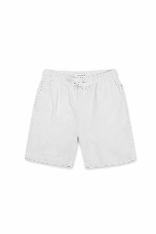 White Linen Shorts