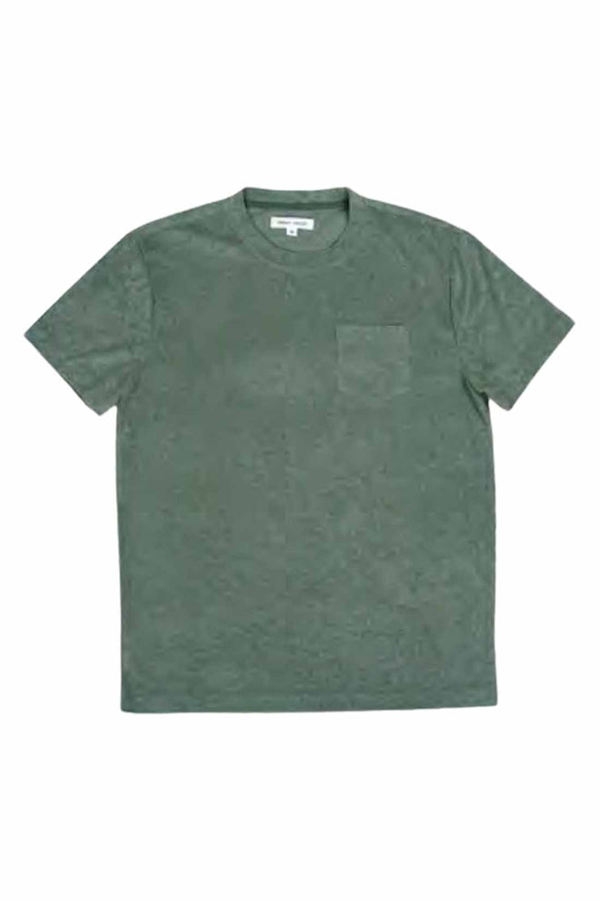 Sage Terry Cloth T Shirt detail
