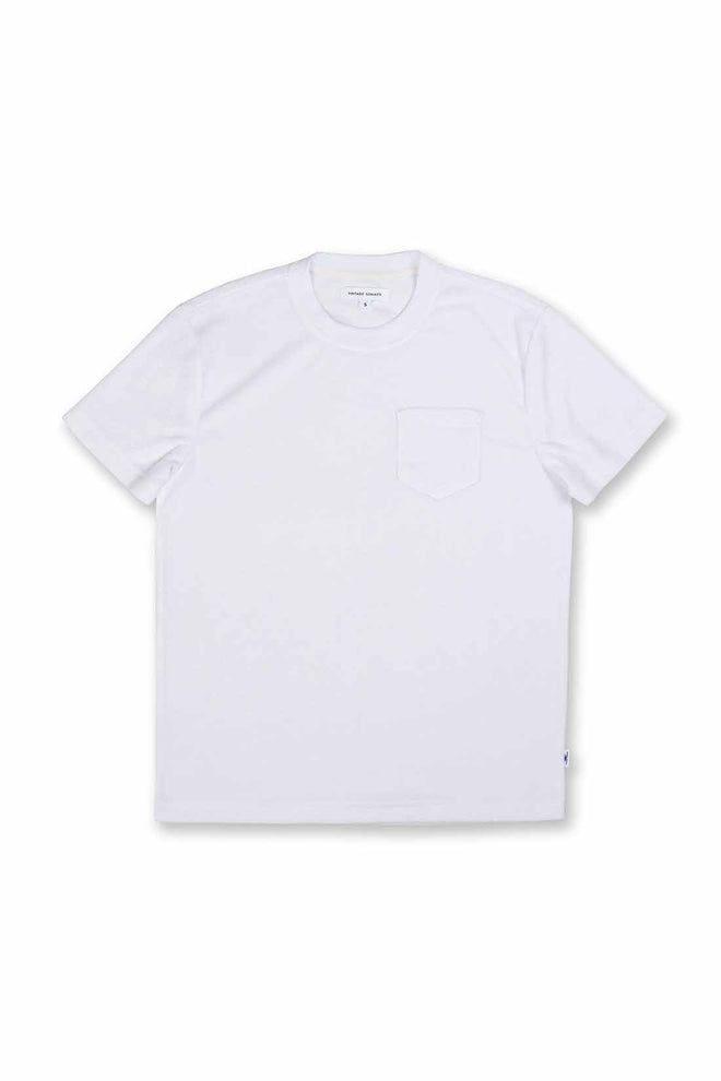 White Terry Cloth T Shirt