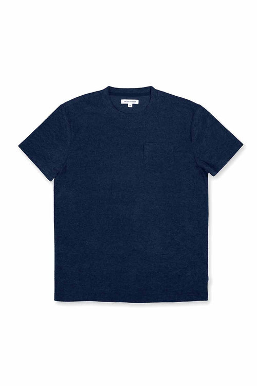 Navy Terry Cloth T Shirt
