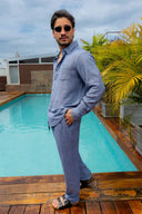 Navy Linen Pants