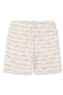 Beige Slub Terry Shorts