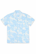 White Printed Terry Shirt