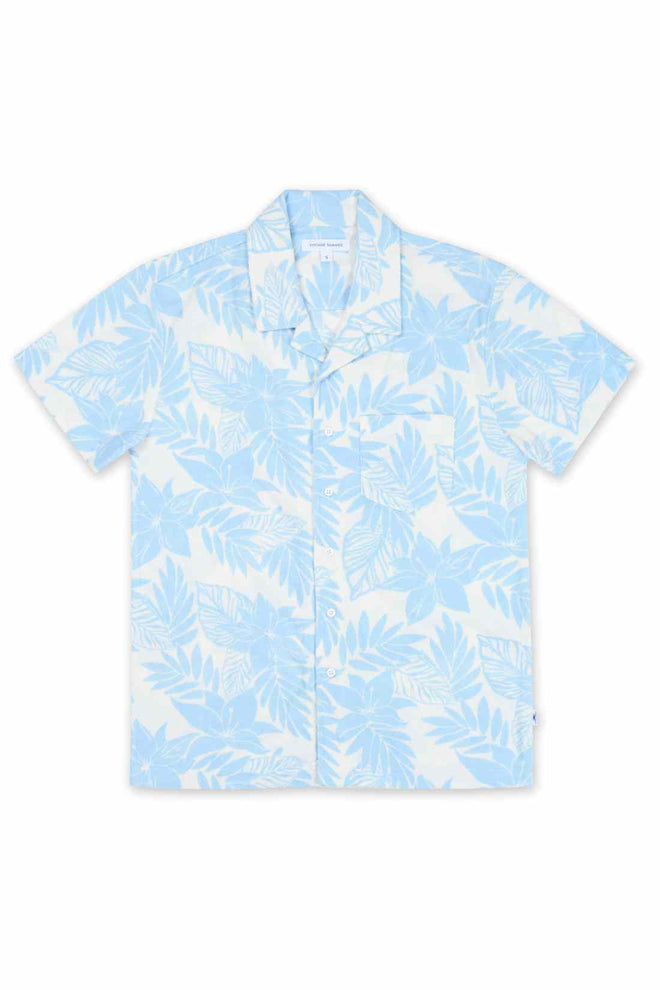 White Printed Terry Shirt