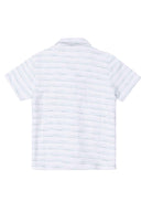 Mint Stripe Slub Terry Shirt back