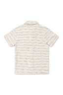 Beige Slub Terry Shirt back