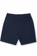 Navy Slub Short back