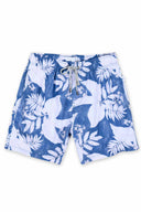 Blue Printed Swim Trunk