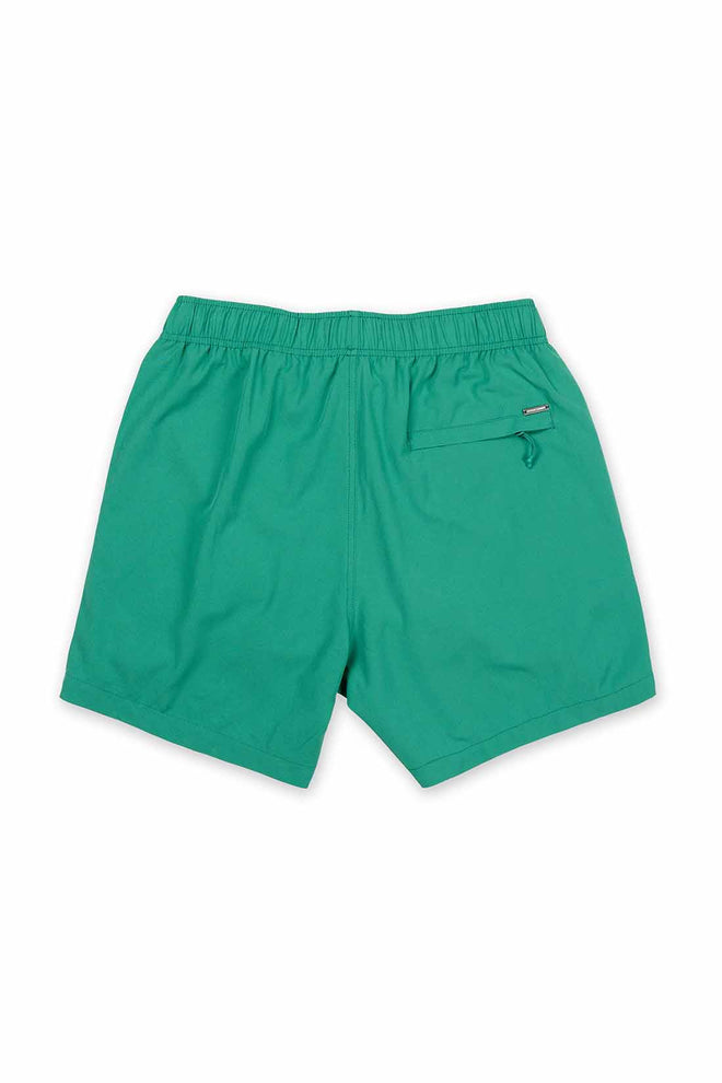 Green Performance Swim Trunk back