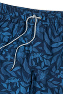 Navy Floral Printed Swimtrunk detail