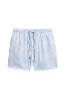 LBlue Floral Printed Swimtrunk